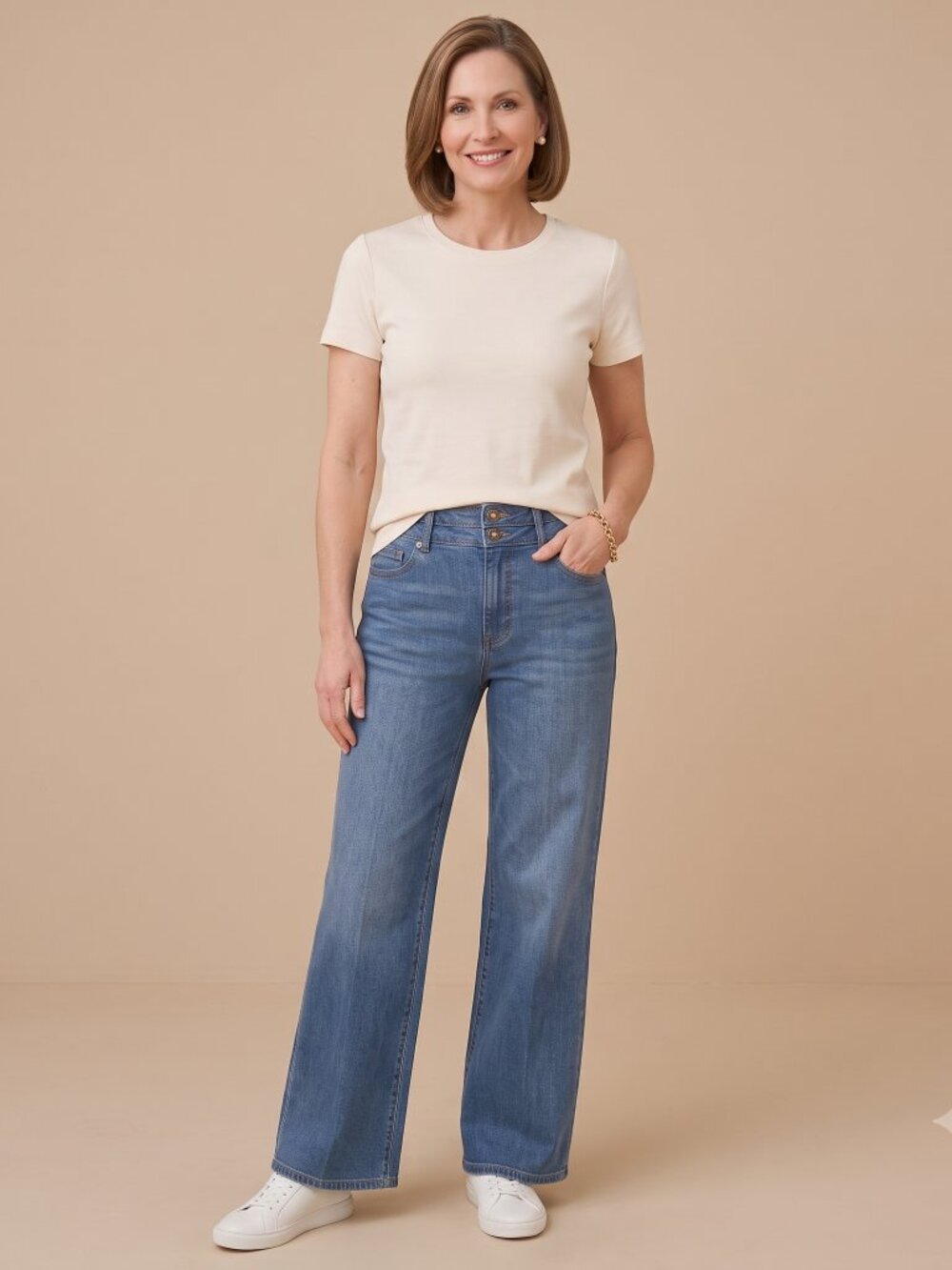 Talbots Size 8 High Waist Flare Leg Jeans